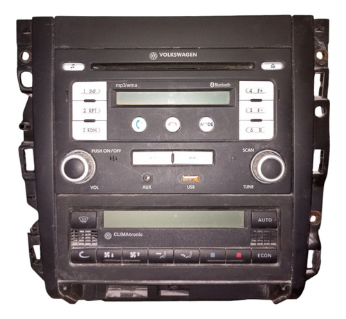 Som Cd Player Bluetooth, Controle De Ar Original Golf Bora. (Usado)