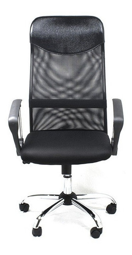 Silla Ejecutiva Xtech Qzy-2501 Respaldo Apoya Brazos Rue /v Color Negro Material del tapizado Tela