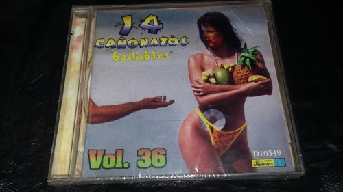 14 Cañonazos  Bailables Vol 36 Cd Cumbia Salsa Merengue