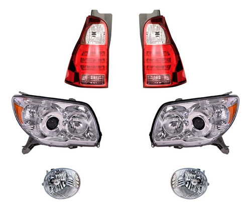 Faros Niebla + Ppales Y Calaveras Depo 4runner 2006 - 2008