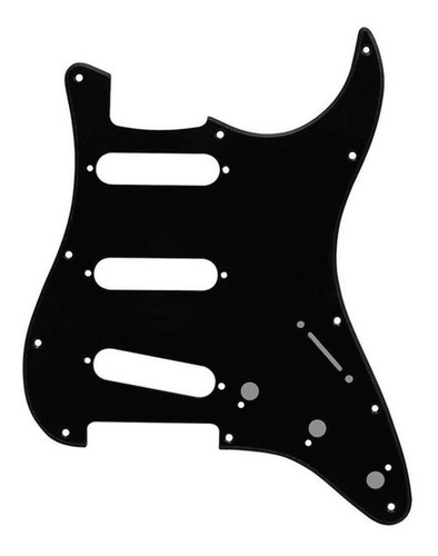 Escudo Para Guitarra Stratocaster Preto Strinberg 3 Camadas