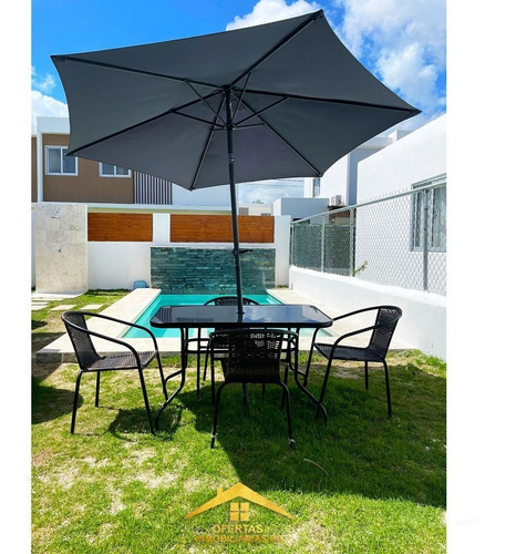 Imagen 4 de 13 de Villa De 2 Habitaciones Con Piscina Totalmente Amueblada, Ubicada En Punta Cana, Ideal Para Disfrutar Del Mar Y De Buen Tiempo En Familia