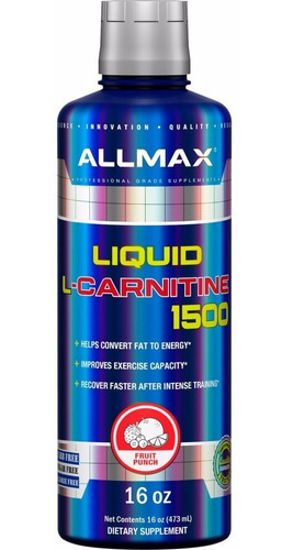 Carnitina Allmax Liquid Carnitine 16 Oz (473 Ml)