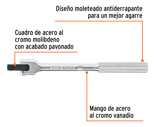 Mango Articulado De 7-1/2 X 13 Mm Para Dados Cuadro 3/8