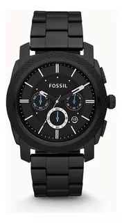 Reloj Fossil Machine Fs4552 Acero Negro Original Para Hombre