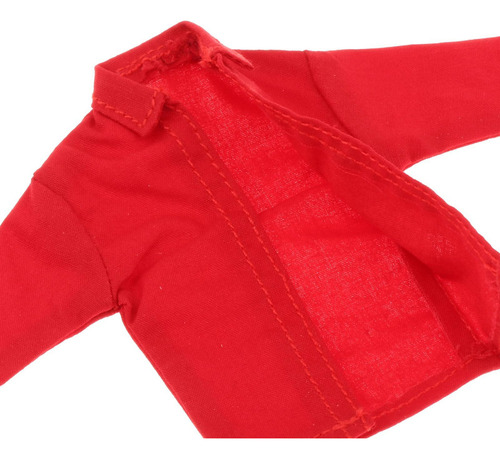M Abrigo De Camisa A Escala 1/12 Para Accesorio De Rojo