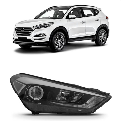 Farol Tucson 2017 18 19 20 21 2022 Eletrico Com Motor