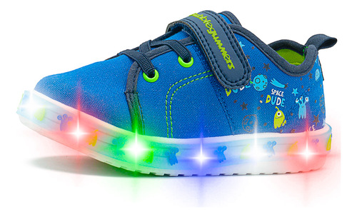 Bubble Gummers® Tenis Tren I Para Niño Luces Ajuste Velcro