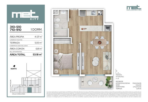 Venta Apartamento 1 Dormitorio Centro
