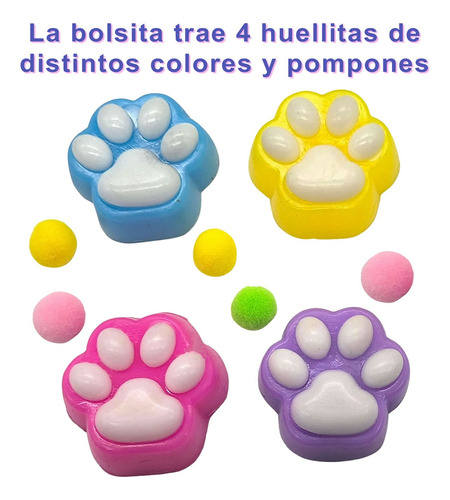 Squishy Ratoncito Con Queso + 4 Huellitas Pequeñas .