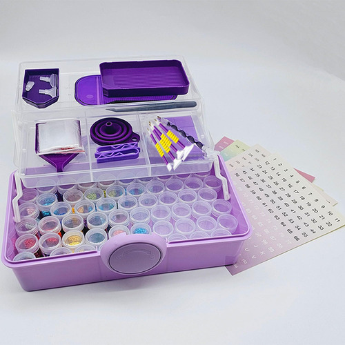 Contenedores De Almacenamiento De Pintura De Diamante, Kit