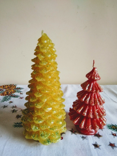 Velas Navideñas Decorativas Set De 2