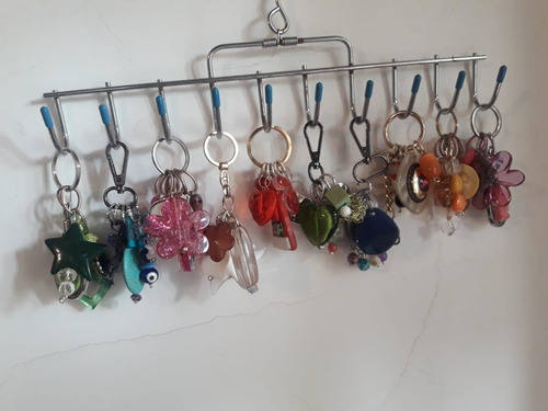 Llaveros Elaborados Con Cristal De Murano, Resinas Y Nácares