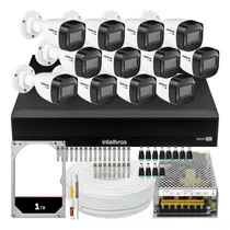 Comprar Kit Intelbras 12 Câmeras Vhd 1130 30m Dvr De 16 Canais 1 Tb