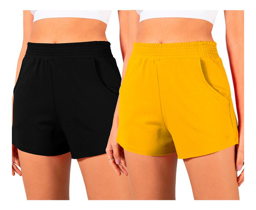 Short Aesthetic Conjunto Duas Peças Cintura Alta Modeladora