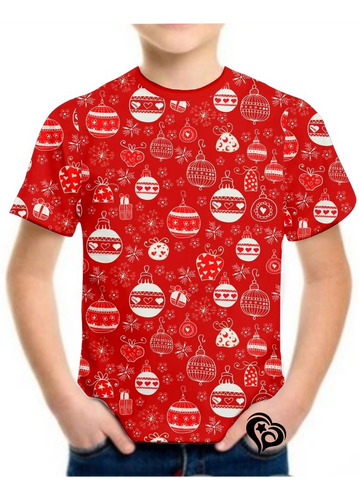 Camiseta De Natal Masculina Papai Noel Infantil Blusa Est2