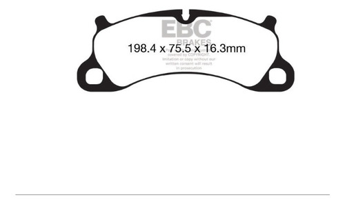 Pastilhas Ebc Para Porsche 911 (991 ) 11-15 Dp82144rpx