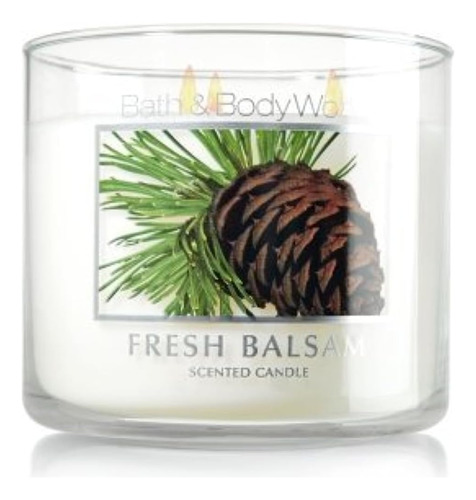 Bath & Body Works Slatkin & Co. Fresh Balsam - Vela De 3 Mec