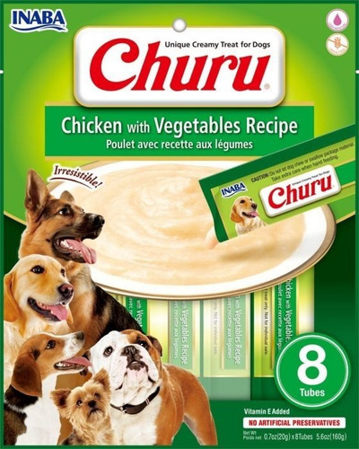 Churu Para Perro Pollo Con Vegetales - 8 Und