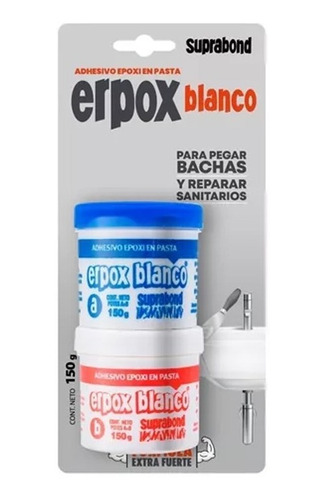 Adhesivo Suprabond Erpox Blanco En Pasta 150gr