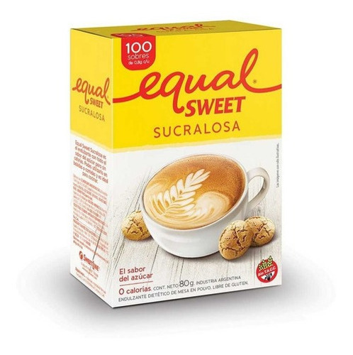 Equal Sweet Sucralosa Edulcorante Sobres X 100 Unidades