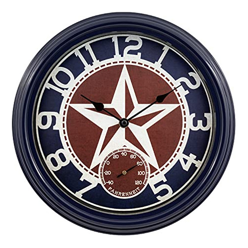 404-3012tx Reloj De Pared De Cuarzo Patriot Interiores/...