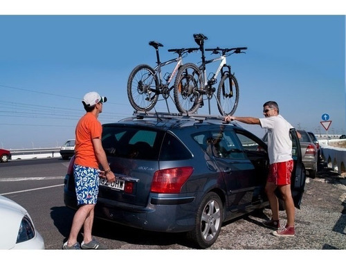 Portabicicleta Auto Para Techo Vacaciones Porta Bicicleta