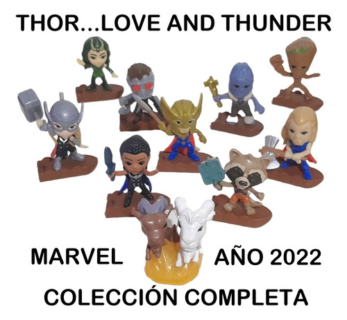 Figura Coleccion Completa Thor Amor Y Trueno Mcdonalds 2022 