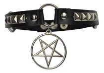Comprar Chocker Gargantilha Spike Pirâmide Pentagrama Gótico