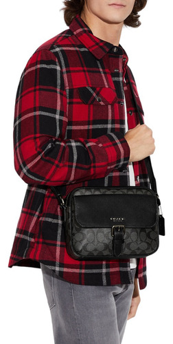 Bolsa Bandolera Coach Desconocido Color Negro