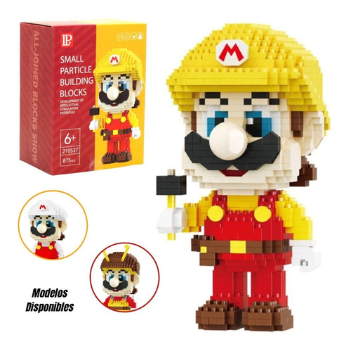 Rompecabezas 3d Super Mario Bros Mini Bloques Armables Block