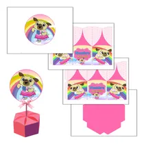 Comprar Kit Imprimible Centro De Mesa Hexagonal Chip Y Potato