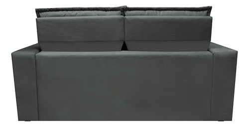Sofá Retrátil e Reclinável Cama inBox Slim 1,50m Tecido Suede Velusoft Cinza
