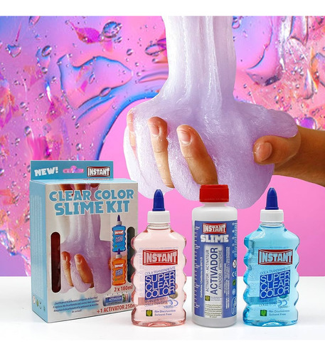 Kit Slime Clear Color Instant