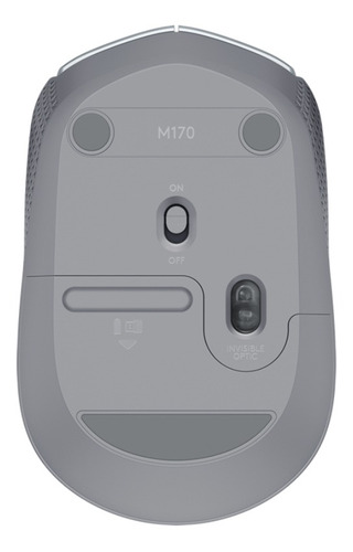 Imagen 4 de 4 de Mouse inalámbrico Logitech M170 plateado