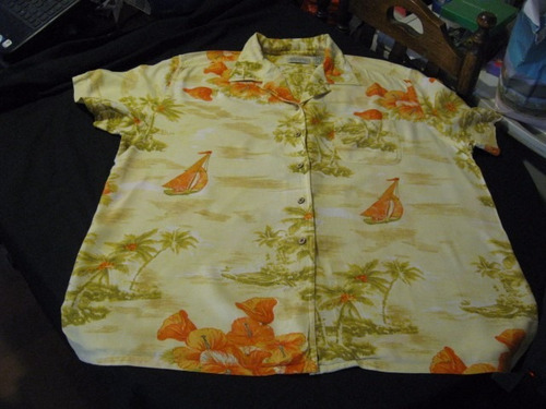Camisa Guayabera Hawaiana Exclusiva St.john's Bay Talla Xl.