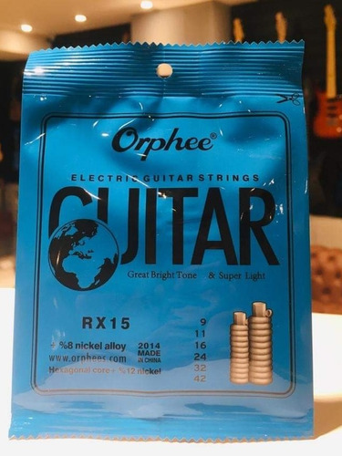 Cuerdas Para Guitarra Eléctrica Marca Orphee
