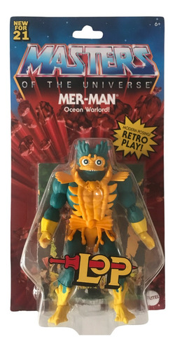 Mer-man Lop Motu Origins Merman Retro New For 21 Play Mattel (Usado)