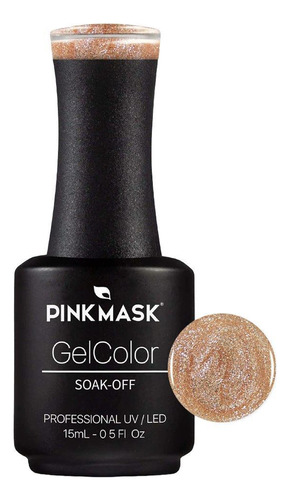 Esmalte De Uñas Gel Semipermanente Pink Mask Golden Dreams