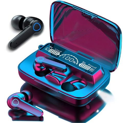 Audífono Inalámbrico Bluetooh M19 Gamers Manos Libres Black Color Negro