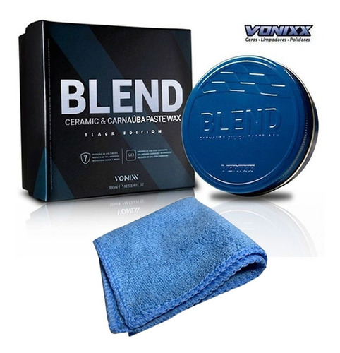 Imagem 1 de 4 de Blend Black Edition Ceramic Carnaúba Paste Wax 100ml Vonixx