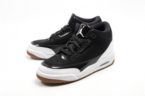 jordan 3 negro con blanco