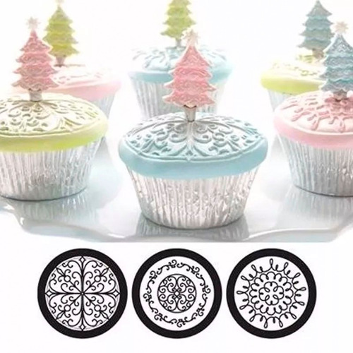 Molde Elegante Textura Cupcake