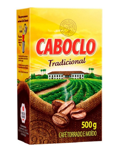 Café Caboclo 500g - Tradicional. Extraforte - Brasil