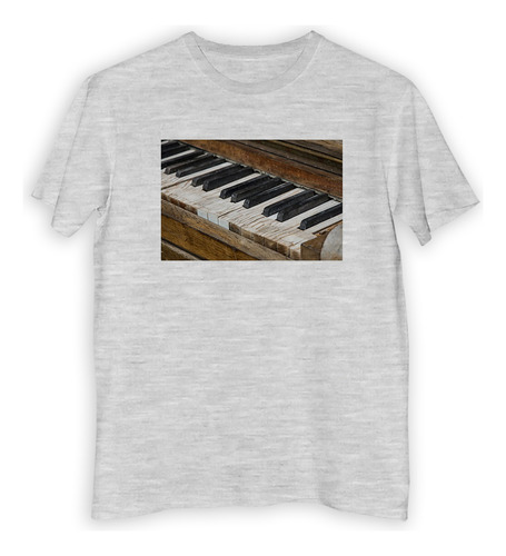 Remera Niño Piano Antiguo Madera Musica Clasico