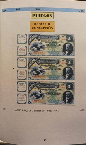 Imagen 7 de 7 de Ed 2023 Catalogo Billetes Bancos Privados D Chile 1865-1898.
