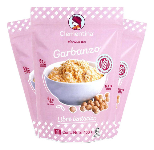 Harina De Garbanzo Sin Gluten Clementina - 3 Pack