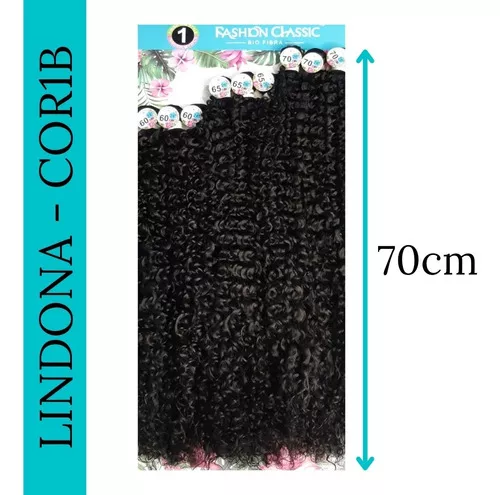 Cabelo Fashion Classic - Lindona Cor 1 - preto em Promoção na Americanas