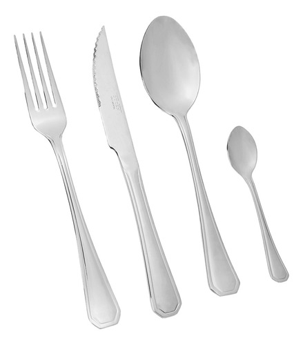 Set X 16 Cubiertos Ambar Otten Acero Inoxidable