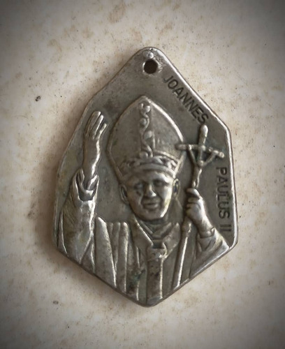 Antigua Medalla Del Papa Juan Pablo Ii, Hecha En Roma Oferta